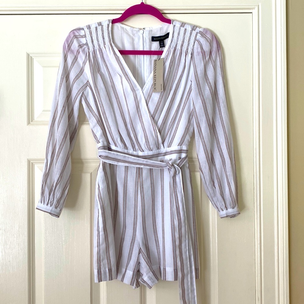 Banana Republic striped romper